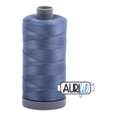 Aurifil Mako 28wt Cotton 750 m 820 yd. spool - 1248 Dark Grey Blue